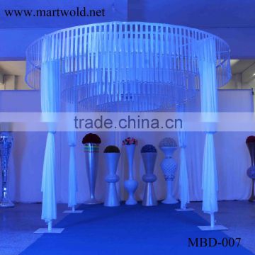 white fabric wedding mandap decoration for wedding decoration supplies in guangzhou MBD-007