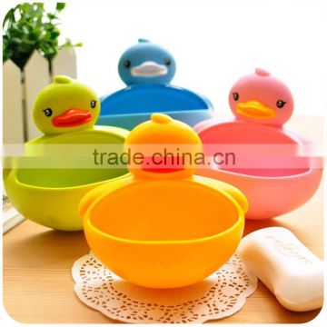 2014 Factory Price and Fashion plastic duck soap dishes with suction