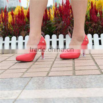 promotional plastic fashion high-heel shoes covers