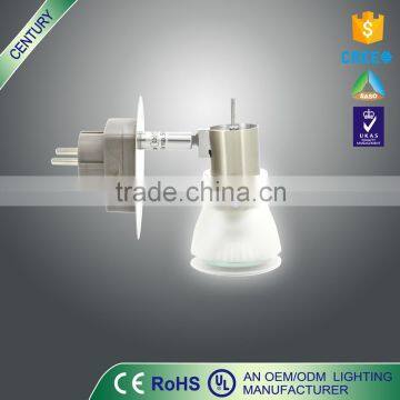 High Quality Rohs/CE/UL Sand nickel GU10 5W metaliron wall lights