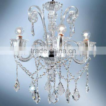 Modern Glass Chandelier Lighting Pendant Hanging Light Fixture 4 Arms Suspension Lamp CZ3542/4