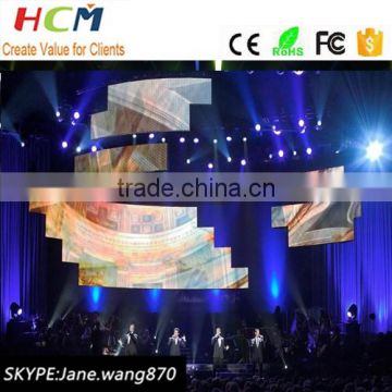 Indoor rental cabinet led display screen p6 led advertising aluminum screen