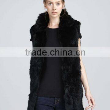 rabbit fur fashion vest