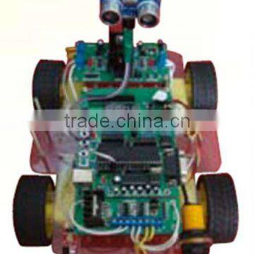 Educationall Training Robot Kit, Lab Device, SCM Control 4 Wheel Drive Robot Training Model