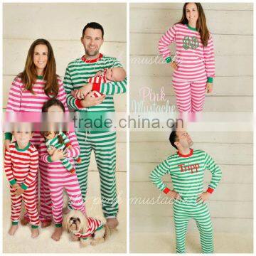 Organic Cotton Baby Striped Christmas Pajamas for Family Matching photo-6