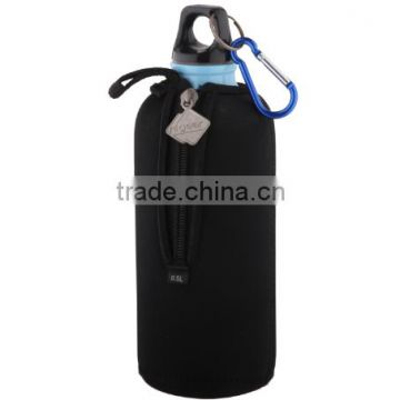 Promotional top quality neoprene wine bottle cover with zipper