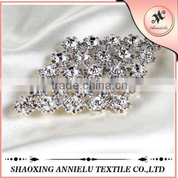 Wedding chair brooch sash rhinestone ribbon buckle