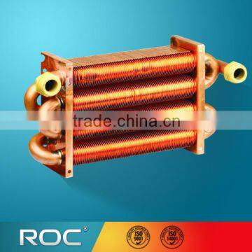 Dual Pipe heat exchanger, tube in tube heat exchanger for wall mounted gas boiler