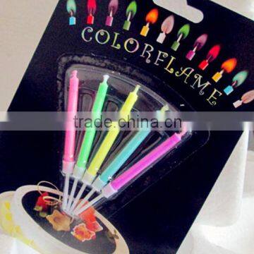 birthday party decorative 5pcs/pack color flame candle