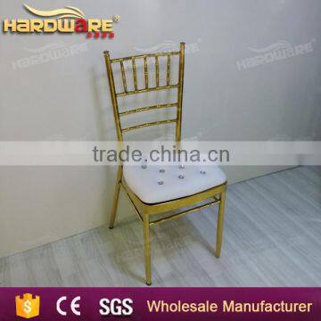 Foshan Gold and White Chivari Tiffany Wedding Chair Quality Choice photo-1