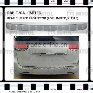 For TOYOTA SIENNA Rear Bumper Protector, Door Sill Plate, Door Sill Scuff Plate, Sill Tread Plate