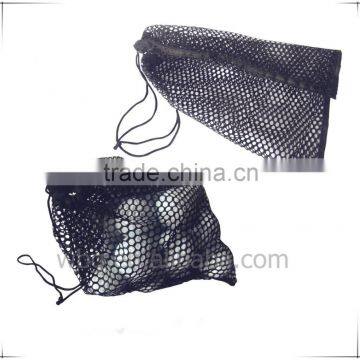 High quality mesh bags portable drawstring bag reusable large football ball bag