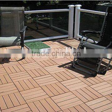 interlocking composite deck tile