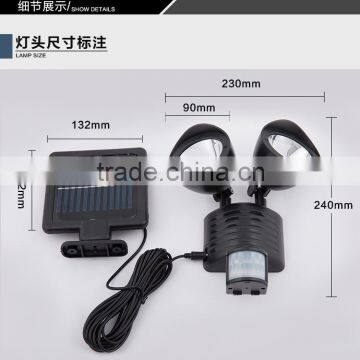 Outdoor solar LED lights, the human body induction lamp, waterproof double induction street light, solar garden light