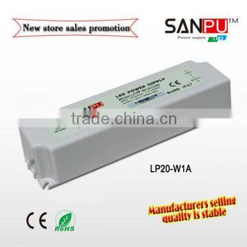 IP67 led power supply 20W,shenzhen SANPU waterproof switching power supply