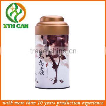 metal material round tea tin can /tin container