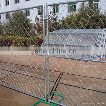 Australia standard building hot dipped galvanized steel tube temporary chain link fence