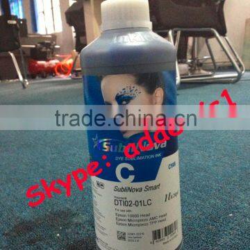 Best quality Korea sublinova inktec outdoor water based dye sublimation ink for cotton fabric ricoh dx5 inkjet
