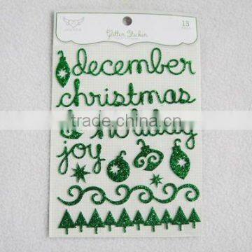 Christmas Glitter Sticker