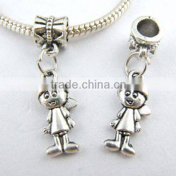 925 Sterling Silver Pretty Boy Dangle Charms Beads Fit European Bracelets