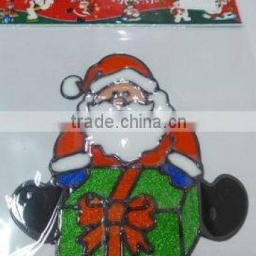 Waterproof Santa Claus PVC Sticker For Christmas Celebration