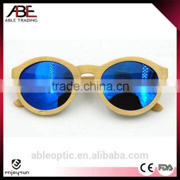 round cool 2016 vogue UV400 blue mirror lens custom Italy design bamboo wooden polarized sunglasses CE                        
                                                                                Supplier's Choice