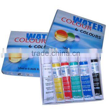 Watercolour paint art materials for artist in 6 colours from W&K