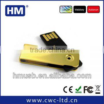 advertisment gold color usb stick