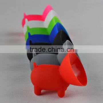 New Arrival Silicone Cute Pig Cell Phone Suction Bracket Gift photo-4