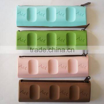 Hot Sales Fashion Chocolate Silicone Rubber Pencil Case photo-2