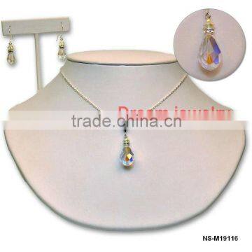 cheap fashion big pendant jewelry set