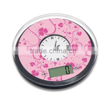 new 3D pringting clock electronic kitchen scale round