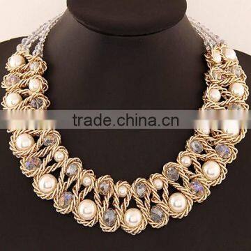 ODM/OEM Jewelry Factory layered beads necklace, crystal statement necklace, crystal bead necklace