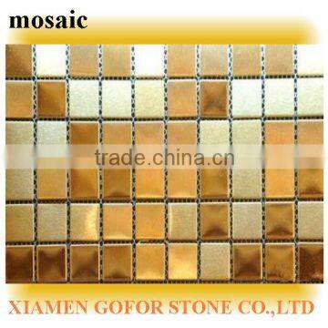 Backsplash Gold Metal Mosaic Tiles, mosaic metal tiles