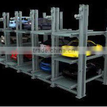 Pit type triple stacker car parking lift