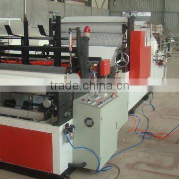 Full Auto Hand Towel Tissue Roll Embossing Machine Converted Kitchen Towel Roll Machine Good Price photo-4