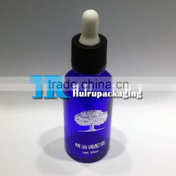 ChildProof Cap Dropper E-juice 50ml Essential Oil Bottle Blue