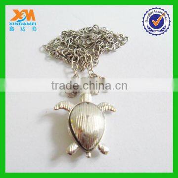 Metal Animals Turtles Diamond Necklace photo-4
