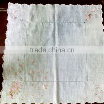 hand embroidery handkerchief