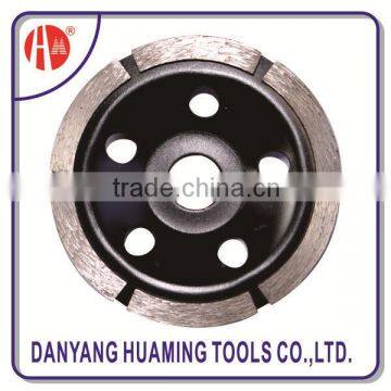 arranged segments diamond single row cup grinding wheel for fast grinding concrete surface and floor