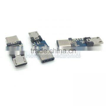 Customize Type C Extension Adapter Type C Male to Micro USB Male photo-6