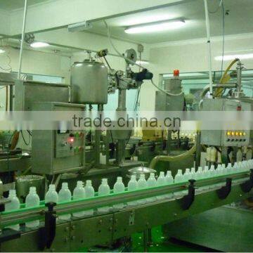 PP/PE/HDPE bottle filling and aluminum foil sealing machine