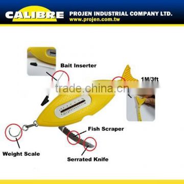 CALIBRE Promotional gift Multi Function Fishing Tool with Bait Inserter, Fish Scraper