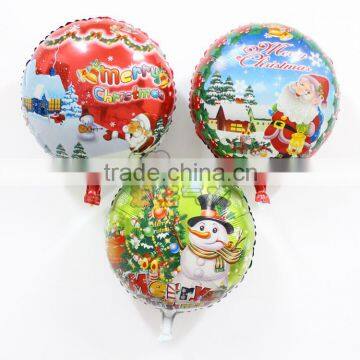 Wholesale Christmas snowman shape foil mylar balloons(45*45cm ) for Christmas party supplies