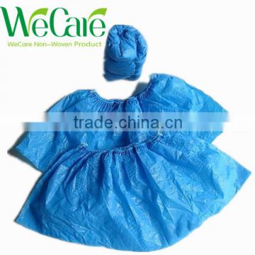 Disposable Blue CPE shoe cover overshoes machine-made