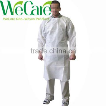 Disposable Isolation Gown, PE Coated/Spunbond Protective Gown, Waterproof