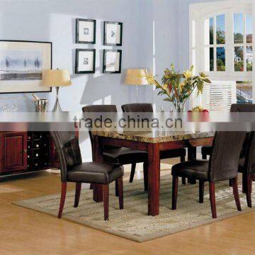 Faux Marbled top dining table and chairs;dining table set