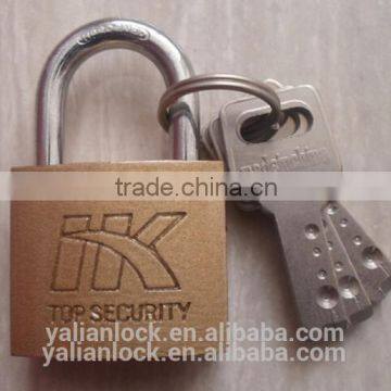 Best Price High Quality Brass painted Atomic key Padlock