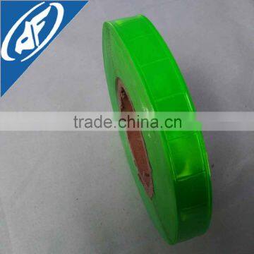 fluorescent green 1 inch fire resistant PVC reflective tape