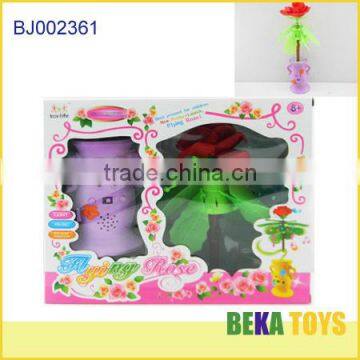 Best gift 2014 innovative decorative plastic gift set flying roses